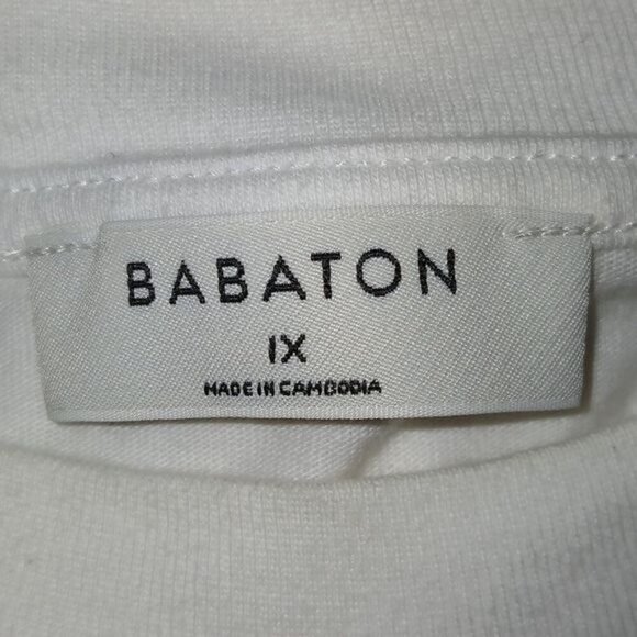 Aritzia Babaton White Padded Shoulder Sleeveless Muscle Tee - Picture 7 of 8